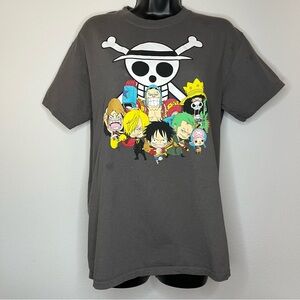 Onepiece Gray Graphic Short Sleeve Tee | Men’s Medium